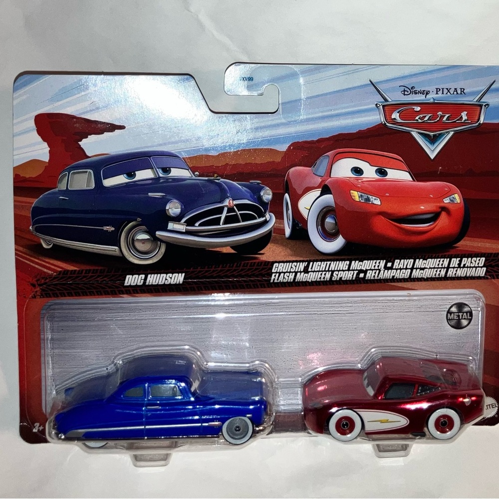 Disney Pixar Doc Hudson & Cruisin’ Lightning McQueen Cars Die-Cast Duo